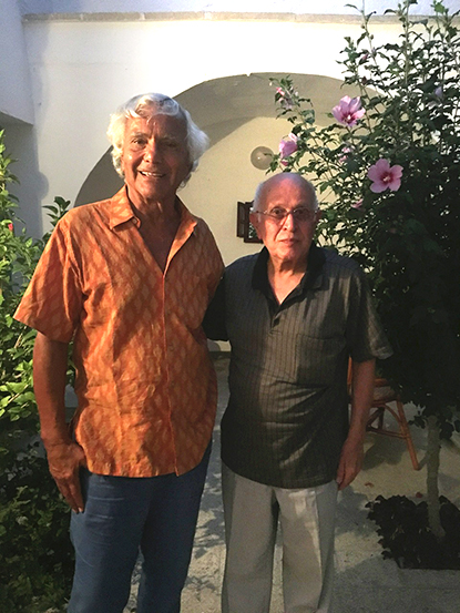 Eugenio Barba e Federico Natali - foto incontro - 7 agosto 2016