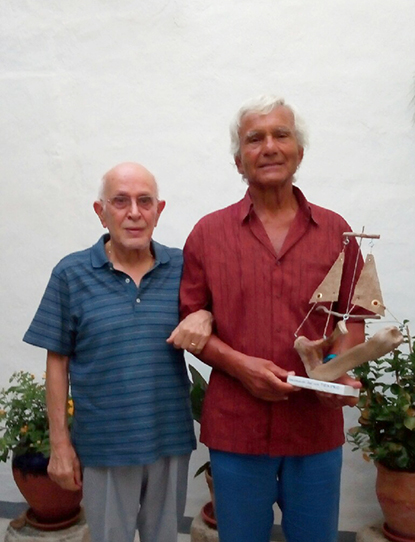 Eugenio Barba e Federico Natali - foto incontro - 9 agosto 2019