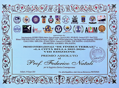 Premio al prof. Federico Natali